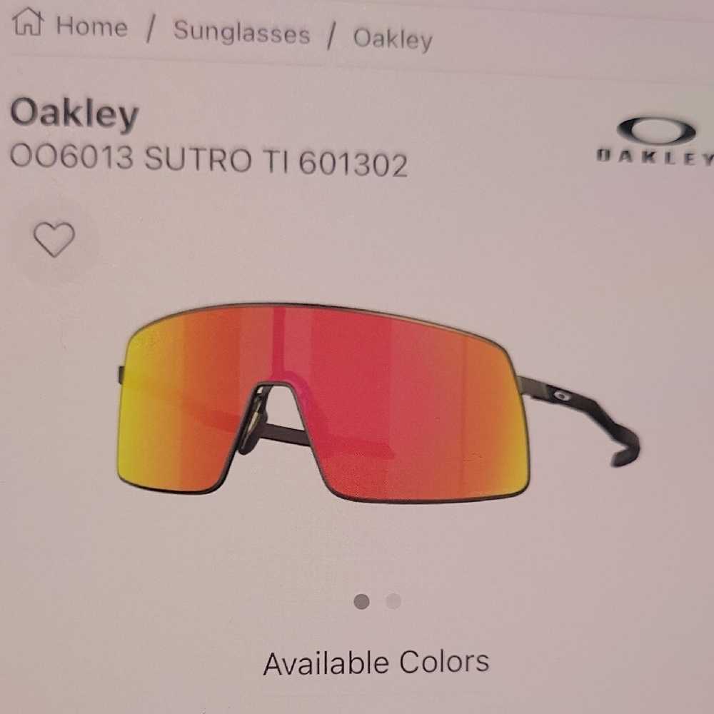 Oakley Sutro TI Sunglasses with Red and Orange Lenses